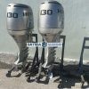 2002 Pair Honda 130HP Outboard Motor 4 Stroke 25" Shaft - Image 3