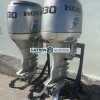 2002 Pair Honda 130HP Outboard Motor 4 Stroke 25" Shaft - Image 4