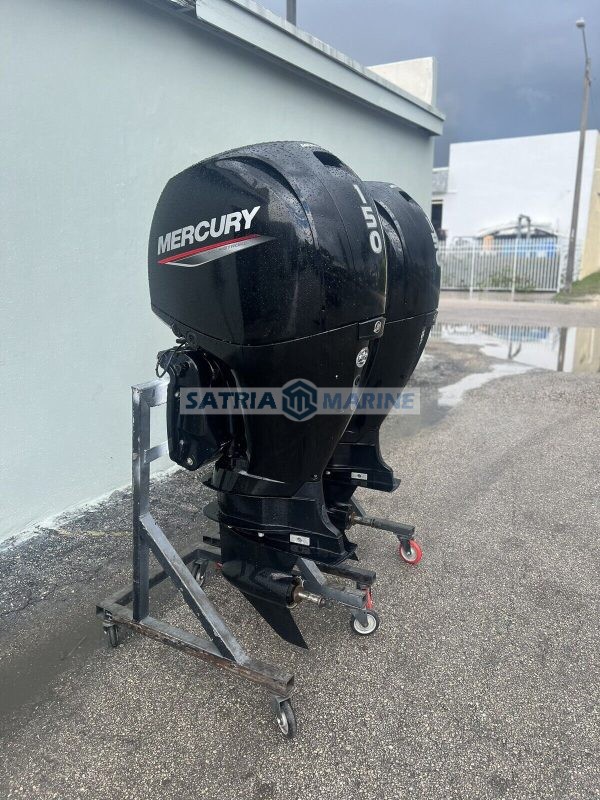 2020 Pair Mercury 150HP Outboard Motors Four Stroke 25″ Shaft - Image 7